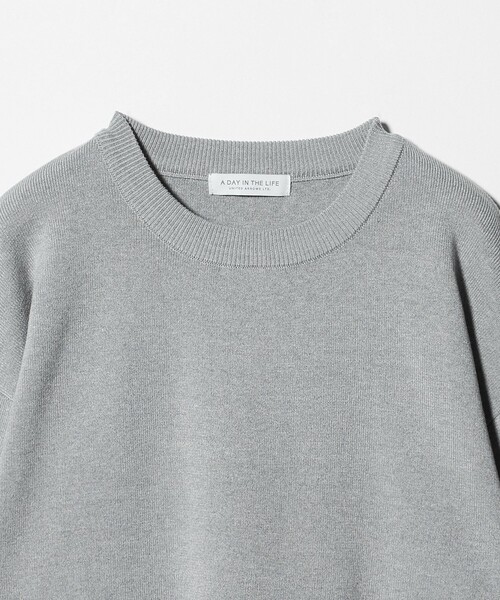 A DAY IN THE LIFE UNITED ARROWS（アデイインザライフユナイテッドアローズ）の「レイヤードスリーブ ニット ‐ウォッシャブル‐＜A DAY IN THE LIFE＞（ニット/セーター・レディース・ネイビー/ナチュラル/グレー系・FREE）」の6枚目の写真