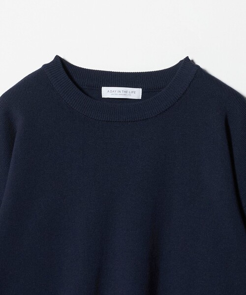 A DAY IN THE LIFE UNITED ARROWS（アデイインザライフユナイテッドアローズ）の「レイヤードスリーブ ニット ‐ウォッシャブル‐＜A DAY IN THE LIFE＞（ニット/セーター・レディース・ネイビー/ナチュラル/グレー系・FREE）」の9枚目の写真