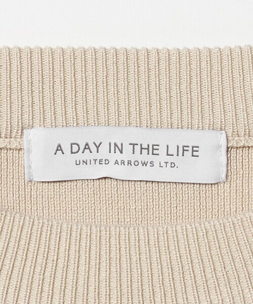 A DAY IN THE LIFE UNITED ARROWS（アデイインザライフユナイテッドアローズ）の「レイヤードスリーブ ニット ‐ウォッシャブル‐＜A DAY IN THE LIFE＞（ニット/セーター・レディース・ネイビー/ナチュラル/グレー系・FREE）」の11枚目の写真