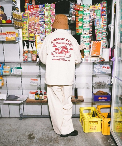 niko and...（ニコアンド）の「[niko and ...JEANS] EMBROIDERED DENIM JACKET（デニムジャケット・メンズ・ホワイト/インディゴブルー・LARGE/MEDIUM）」の4枚目の写真