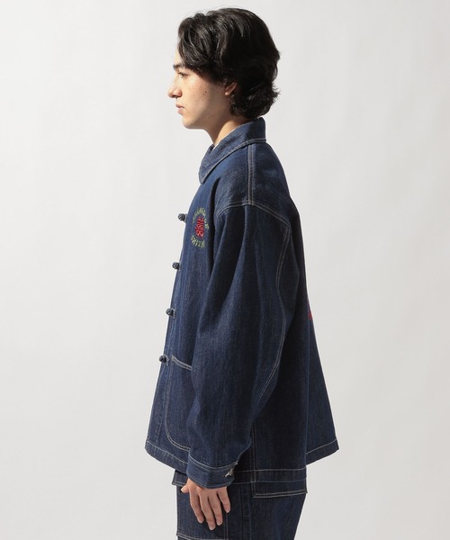 niko and...（ニコアンド）の「[niko and ...JEANS] EMBROIDERED DENIM JACKET（デニムジャケット・メンズ・ホワイト/インディゴブルー・LARGE/MEDIUM）」の22枚目の写真