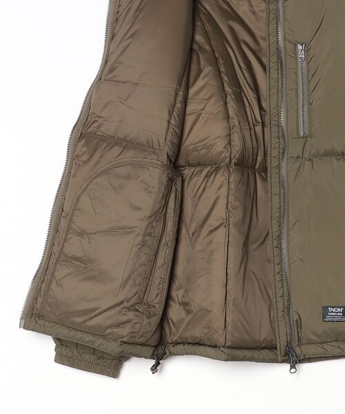 TAION（タイオン）の「WORK W-ZIP VOLUME DOWN JACKET TAION-102VZWK（ブルゾン・メンズ・ブラック/オリーブ・X-LARGE/SMALL/MEDIUM/LARGE）」の4枚目の写真