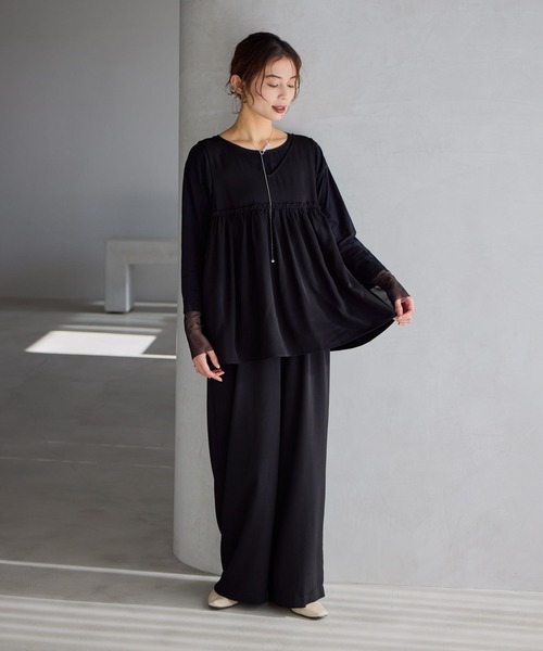 WEB限定】ペプラムオールインワン《オケージョン2026SS》（つなぎ