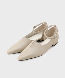 INDIVI（インディヴィ）の「【合皮】ポインテッド セパレートストラップサンダル（サンダル）」