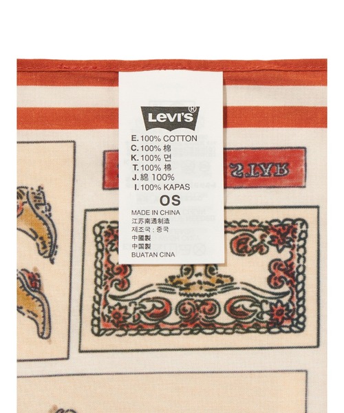 Levi's（リーバイス）の「Levi's/リーバイス ウエスタン バンダナ（バンダナ/スカーフ・メンズ・ベージュ・OS）」の3枚目の写真