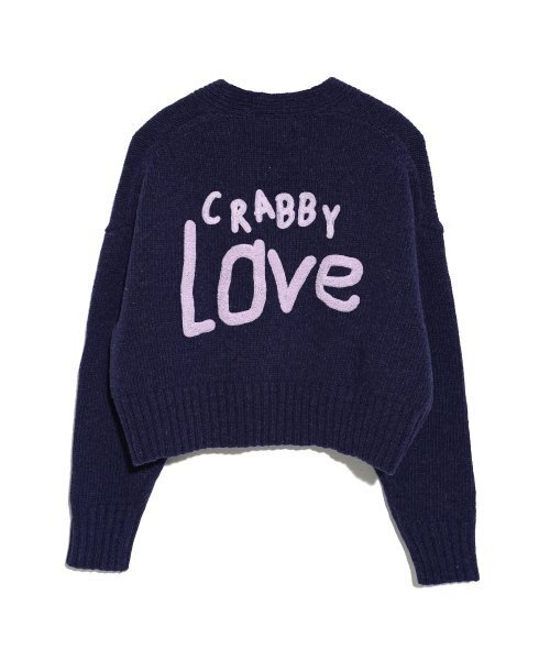 HIGH SCHOOL DISCO（ハイスクールディスコ）の「CRABBY LOVE CARDIGAN_BLUE（カーディガン/ボレロ・レディース・その他・FREE）」の3枚目の写真