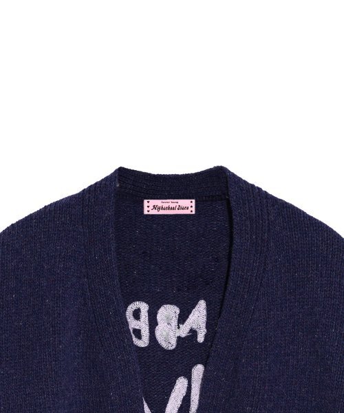 HIGH SCHOOL DISCO（ハイスクールディスコ）の「CRABBY LOVE CARDIGAN_BLUE（カーディガン/ボレロ・レディース・その他・FREE）」の4枚目の写真