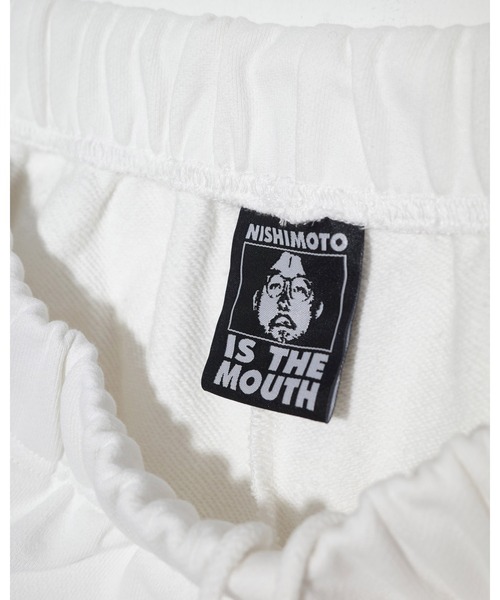 NISHIMOTO IS THE MOUTH(ニシモト イズ ザ マウス)の「WIDE SWEAT SHORTS | NISHIMOTO IS THE MOUTH(スウェットパンツ・メンズ・ホワイト/ブラック・L/XL/S/M)」の9枚目の写真