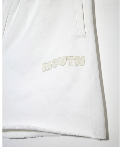 NISHIMOTO IS THE MOUTH(ニシモト イズ ザ マウス)の「WIDE SWEAT SHORTS | NISHIMOTO IS THE MOUTH(スウェットパンツ・メンズ・ホワイト/ブラック・L/XL/S/M)」の7枚目の写真