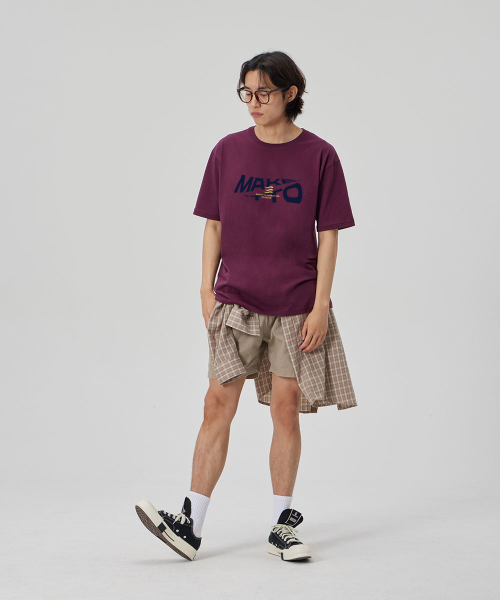 MAKEITTO（メイキット）の「[ACTIVE LETTERING]CREW NECK TEE_WINE（Tシャツ/カットソー・メンズ・その他・M/L/XL/XXL）」の3枚目の写真
