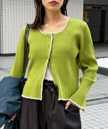 CPCM（シーピーシーエム）の「ステッチリブニットカーディガン（カーディガン/ボレロ）」