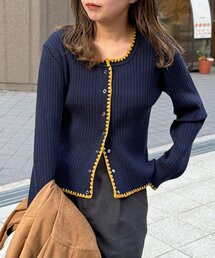 CPCM（シーピーシーエム）の「ステッチリブニットカーディガン（カーディガン/ボレロ）」