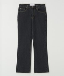 SIWEOL107（シウォル107）の「semi-boots cut jeans (charcoal)（デニムパンツ）」