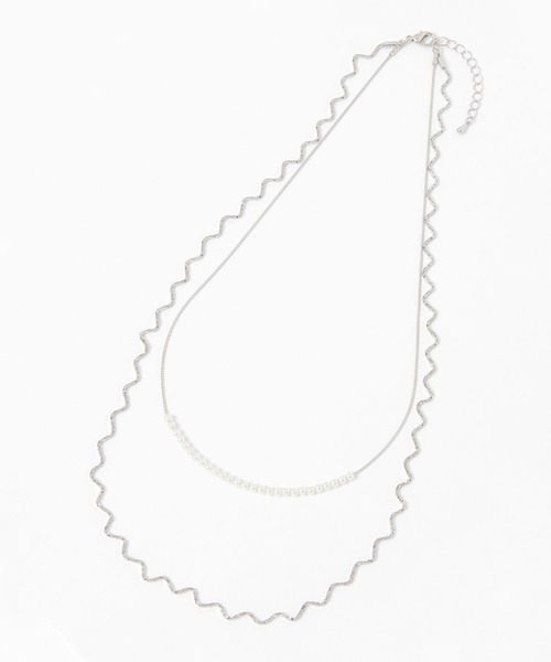 studio CLIP（スタディオクリップ）の「2連ウェーブ×パールネックレス（ネックレス・レディース・その他2/その他1・FREE）」の8枚目の写真