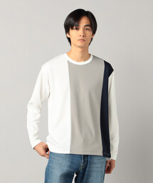 COMME CA MEN | カラーブロック 長袖Tシャツ(Tシャツ/カットソー)