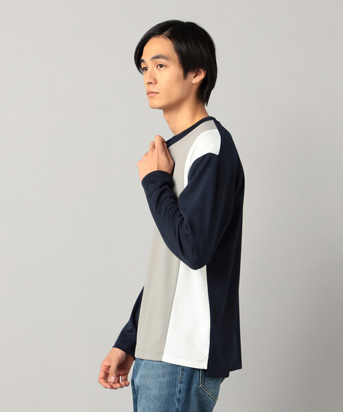 COMME CA MEN（コムサメン）の「カラーブロック 長袖Tシャツ（Tシャツ/カットソー・メンズ・ホワイト/ネイビー・M/L）」の13枚目の写真