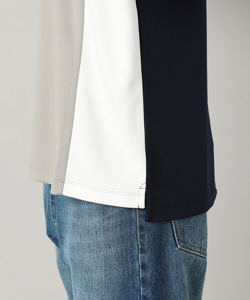 COMME CA MEN（コムサメン）の「カラーブロック 長袖Tシャツ（Tシャツ/カットソー・メンズ・ホワイト/ネイビー・M/L）」の19枚目の写真