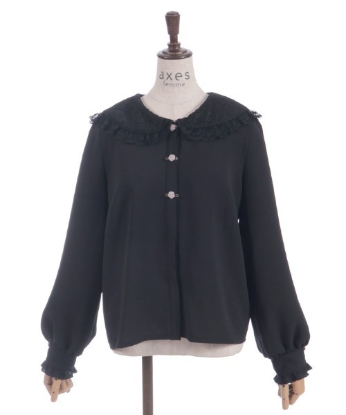 axes femme(アクシーズファム)の「レース襟ブラウス(シャツ/ブラウス・レディース・ブラック/ホワイト/ブラウン・FREE)」の16枚目の写真