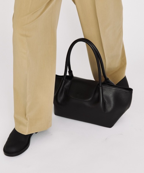 Auntie Rosa Holiday（アンティローザホリデー）の「【arholiday.standard】フェイクレザーフラップトートバック（トートバッグ・レディース・ブラウン/ブラック・FREE）」の7枚目の写真