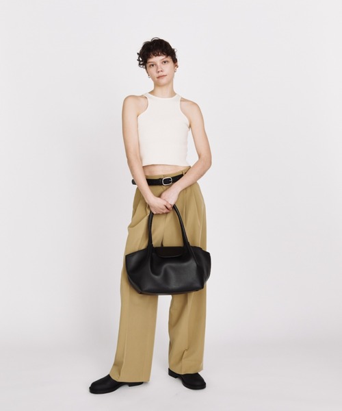 Auntie Rosa Holiday（アンティローザホリデー）の「【arholiday.standard】フェイクレザーフラップトートバック（トートバッグ・レディース・ブラウン/ブラック・FREE）」の8枚目の写真