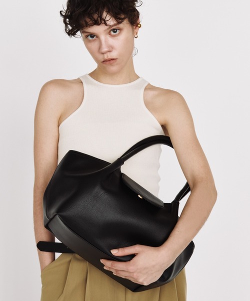 Auntie Rosa Holiday（アンティローザホリデー）の「【arholiday.standard】フェイクレザーフラップトートバック（トートバッグ・レディース・ブラウン/ブラック・FREE）」の3枚目の写真