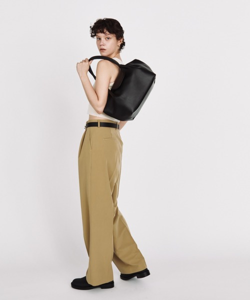 Auntie Rosa Holiday（アンティローザホリデー）の「【arholiday.standard】フェイクレザーフラップトートバック（トートバッグ・レディース・ブラウン/ブラック・FREE）」の10枚目の写真