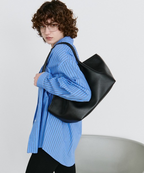 arholiday.standard（エーアールホリデースタンダード）の「fauxleather flap tote bag / フェイクレザーフラップトートバッグ（トートバッグ・レディース・ブラウン/ブラック・FREE）」の12枚目の写真