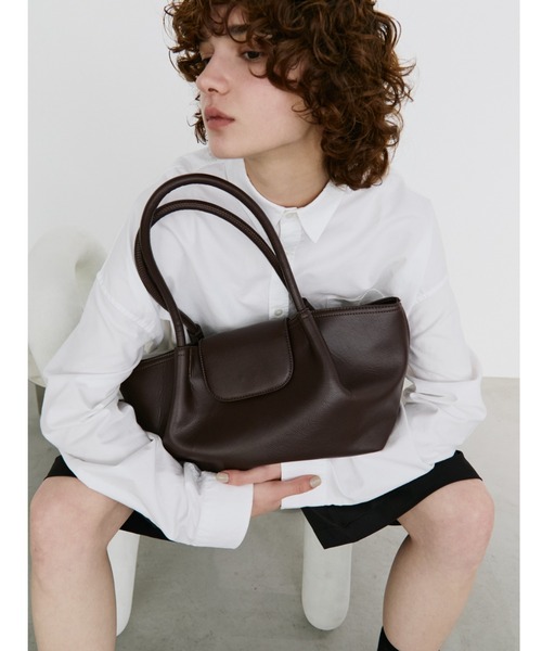 arholiday.standard（エーアールホリデースタンダード）の「fauxleather flap tote bag / フェイクレザーフラップトートバッグ（トートバッグ・レディース・ブラウン/ブラック・FREE）」の21枚目の写真