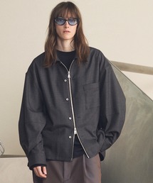 MAISON SPECIAL | 《UNISEX》NISHIKAWA KEORI Prime-Over Wool ZIP Shirt/NISHIKAWA KEORI プライムオーバーウールZIPシャツ【MAISON SPECIAL/メゾンスペシャル】(シャツ/ブラウス)