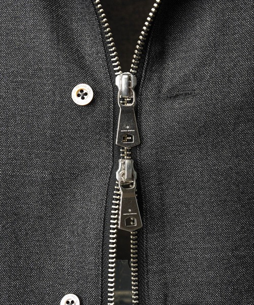 MAISON SPECIAL（メゾンスペシャル）の「《UNISEX》NISHIKAWA KEORI Prime-Over Wool ZIP Shirt/NISHIKAWA KEORI プライムオーバーウールZIPシャツ【MAISON SPECIAL/メゾンスペシャル】（シャツ/ブラウス・メンズ・ブラック/チャコールグレー・0/1/2）」の20枚目の写真