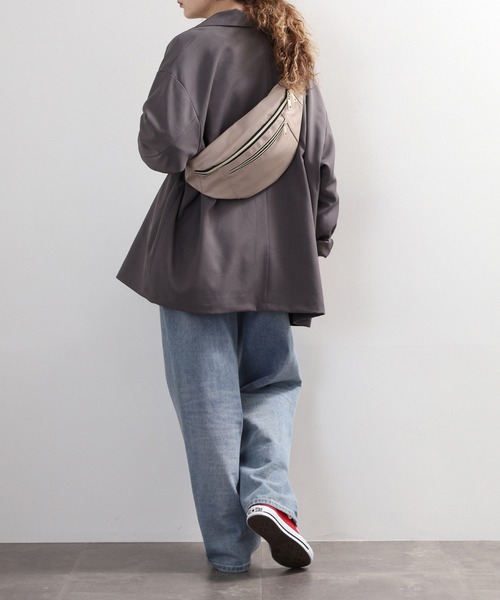 mignon（ミニョン）の「mignon ウエストバッグ 合皮（ボディバッグ/ウエストポーチ・メンズ・ベージュ/ブラック/シルバー・FREE）」の22枚目の写真