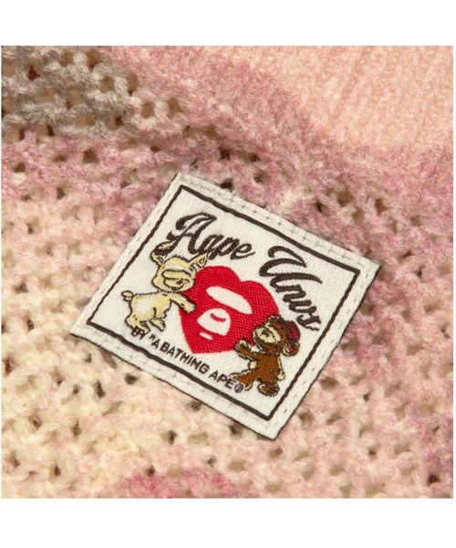 AAPE BY A BATHING APE（エーエイプバイアベイシングエイプ）の「AAPE ZIP UP KNIT HOODIE（ニット/セーター・レディース・ピンク系その他/グレー系その他7・XX-SMALL/X-SMALL）」の5枚目の写真