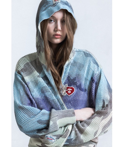 AAPE ZIP UP KNIT HOODIE | AAPE.JP