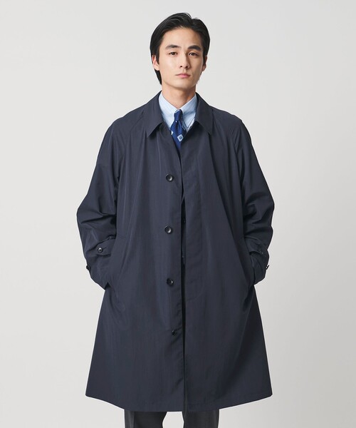 UNITED ARROWS(ユナイテッドアローズ)の「ポリエステル タフタ パッカブル ライト バルマカーンコート 撥水(ステンカラーコート・メンズ・ネイビー/ベージュ・XL/M/S/L)」の18枚目の写真