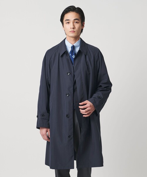 UNITED ARROWS(ユナイテッドアローズ)の「ポリエステル タフタ パッカブル ライト バルマカーンコート 撥水(ステンカラーコート・メンズ・ネイビー/ベージュ・XL/M/S/L)」の19枚目の写真