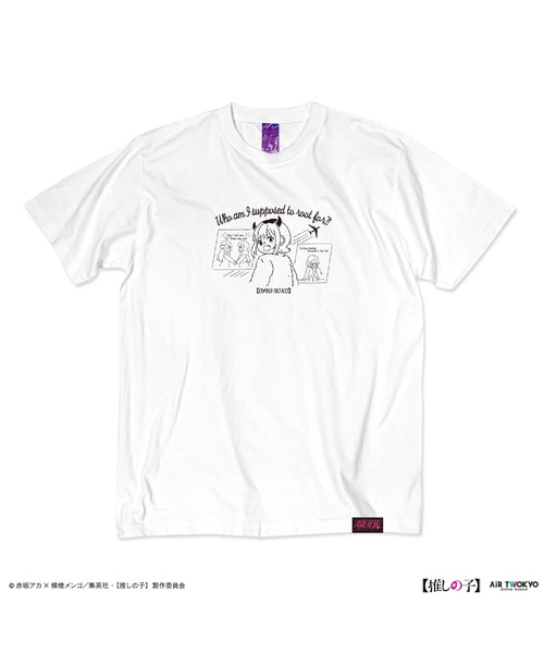 AIR TWOKYO（エアトゥーキョー）の「TVアニメ『【推しの子】』第２弾 モノトーンシーンイラストTシャツ 6（MEMちょ）ホワイト（Tシャツ/カットソー・レディース・ホワイト・XX-LARGE/X-LARGE/LARGE/MEDIUM/SMALL）」の2枚目の写真