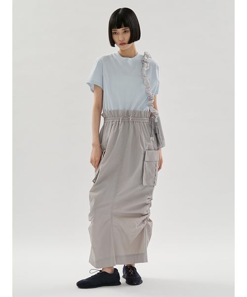 emmi(エミ)の「カットドッキングワンピース/撥水(ワンピース・レディース・ブルー/ブラック/ベージュ/ホワイト・1/0)」の5枚目の写真