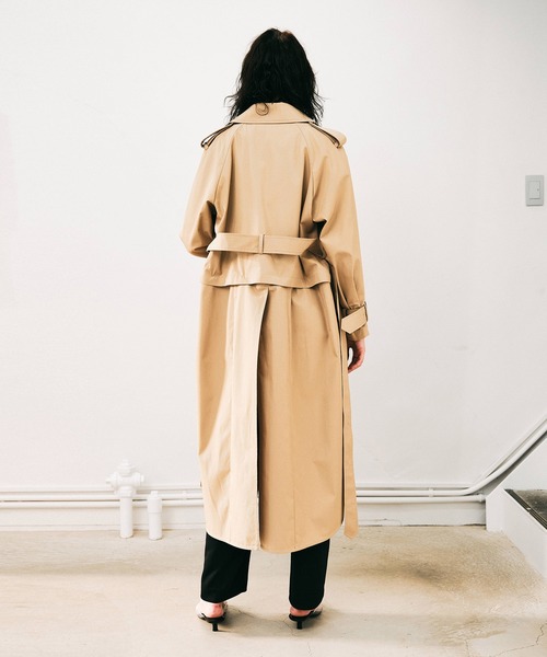 NOISE MAKER（ノイズメーカー）の「2WAYトレンチコート（トレンチコート・レディース・ネイビー/ベージュ・38/36）」の6枚目の写真