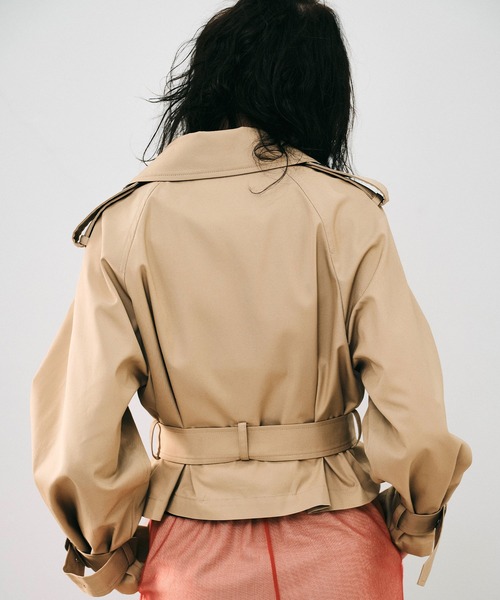 NOISE MAKER（ノイズメーカー）の「2WAYトレンチコート（トレンチコート・レディース・ネイビー/ベージュ・38/36）」の19枚目の写真