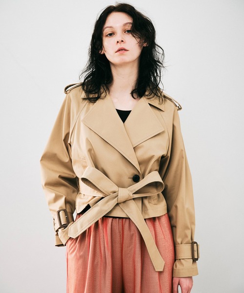 NOISE MAKER（ノイズメーカー）の「2WAYトレンチコート（トレンチコート・レディース・ネイビー/ベージュ・38/36）」の18枚目の写真