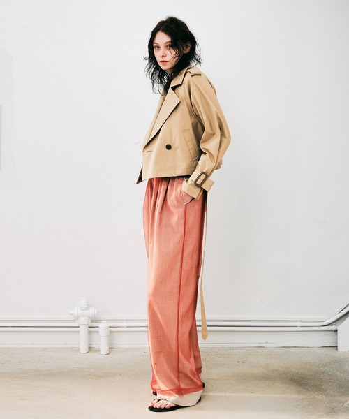 NOISE MAKER（ノイズメーカー）の「2WAYトレンチコート（トレンチコート・レディース・ネイビー/ベージュ・38/36）」の10枚目の写真