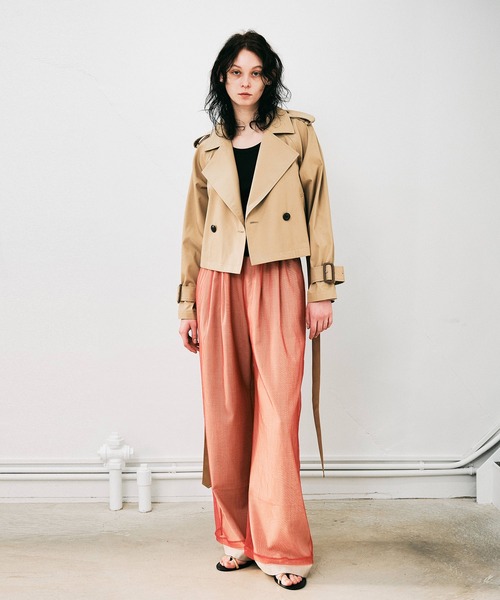 NOISE MAKER（ノイズメーカー）の「2WAYトレンチコート（トレンチコート・レディース・ネイビー/ベージュ・38/36）」の13枚目の写真