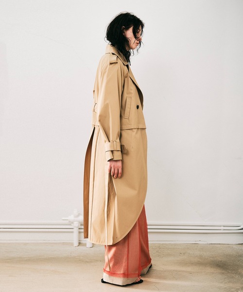 NOISE MAKER（ノイズメーカー）の「2WAYトレンチコート（トレンチコート・レディース・ネイビー/ベージュ・38/36）」の16枚目の写真