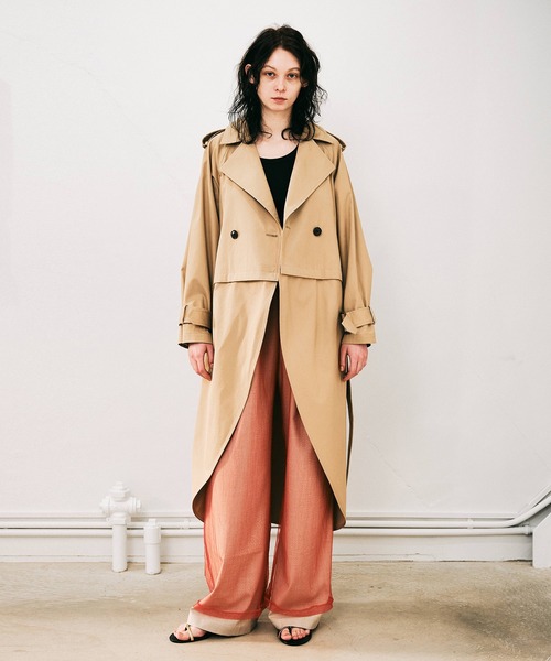 NOISE MAKER（ノイズメーカー）の「2WAYトレンチコート（トレンチコート・レディース・ネイビー/ベージュ・38/36）」の12枚目の写真