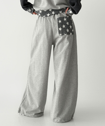 THE GREEN LAB（ザグリーンラボ）の「ドットパッチスター裏毛パンツ[メランジグレー]（スウェットパンツ）」