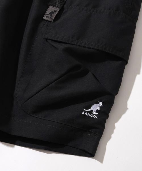 KANGOL（カンゴール）の「【KANGOL/カンゴール】別注 水陸両用 ウェビングベルト付き 撥水 カーゴショートパンツ（その他パンツ・メンズ・グリーン系その他/グレー系その他/オリーブ/グレー/ネイビー/パープル/ブラック/ベージュ・M/L/XL）」の11枚目の写真