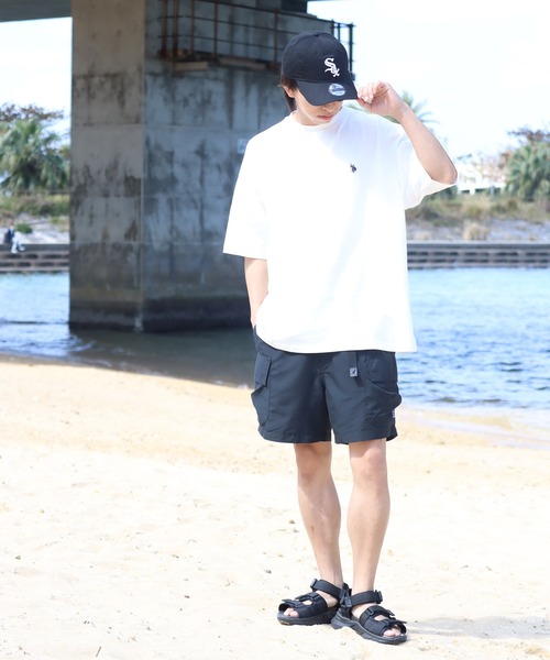 KANGOL（カンゴール）の「【KANGOL/カンゴール】別注 水陸両用 ウェビングベルト付き 撥水 カーゴショートパンツ（その他パンツ・メンズ・グリーン系その他/グレー系その他/オリーブ/グレー/ネイビー/パープル/ブラック/ベージュ・M/L/XL）」の22枚目の写真