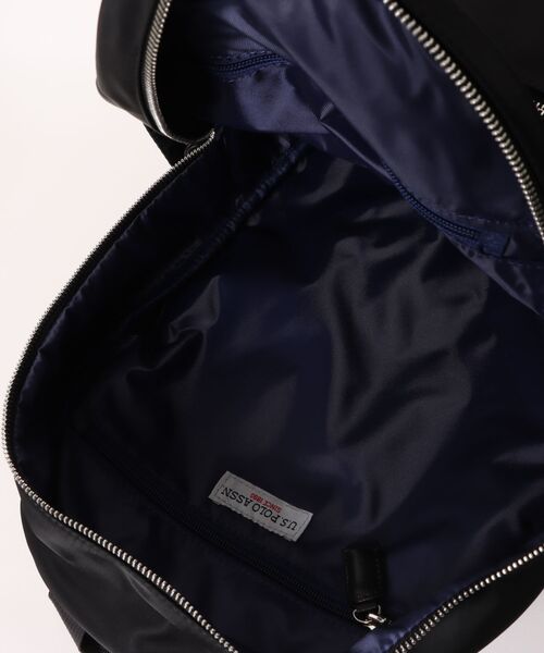 U.S. POLO ASSN.（ユーエスポロアッスン）の「【U.S. POLO ASSN.】ユーエスポロアッスン ナイロン リュック USPA-2726（バックパック/リュック・レディース・グレー/ダークグリーン/ターコイズブルー/ブラック/グリーン/ピンク/ベージュ/ネイビー・FREE）」の9枚目の写真