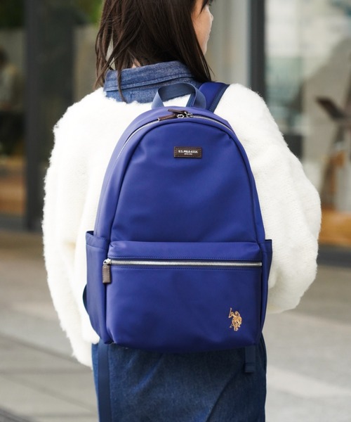U.S. POLO ASSN.（ユーエスポロアッスン）の「【U.S. POLO ASSN.】ユーエスポロアッスン ナイロン リュック USPA-2726（バックパック/リュック・レディース・グレー/ダークグリーン/ターコイズブルー/ブラック/グリーン/ピンク/ベージュ/ネイビー・FREE）」の6枚目の写真
