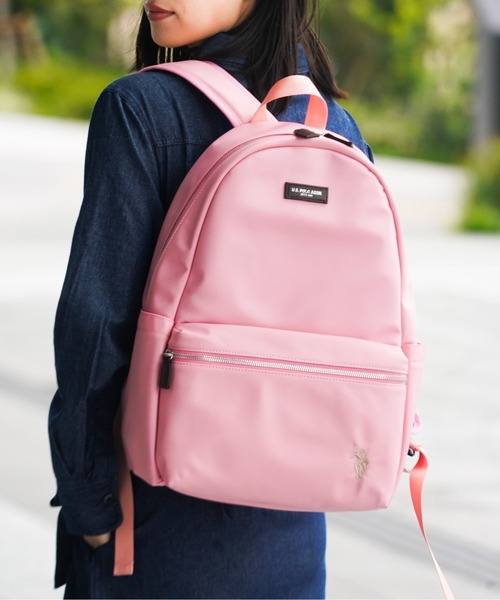 U.S. POLO ASSN.（ユーエスポロアッスン）の「【U.S. POLO ASSN.】ユーエスポロアッスン ナイロン リュック USPA-2726（バックパック/リュック・レディース・グレー/ダークグリーン/ターコイズブルー/ブラック/グリーン/ピンク/ベージュ/ネイビー・FREE）」の8枚目の写真